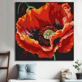 Poppy blossom painting by numbers - shipping from DE